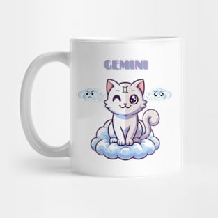 Gemini Zodiac Cat Mug